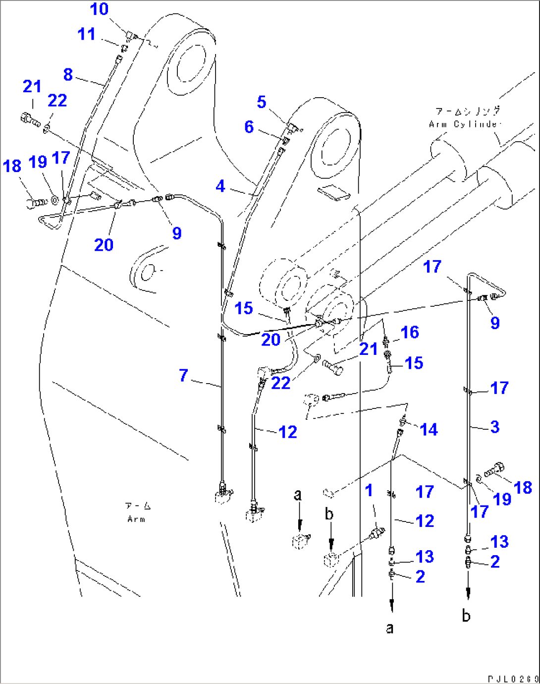 WORK EQUIPMENT (ARM LUBRICATION) (FOR LOADER)