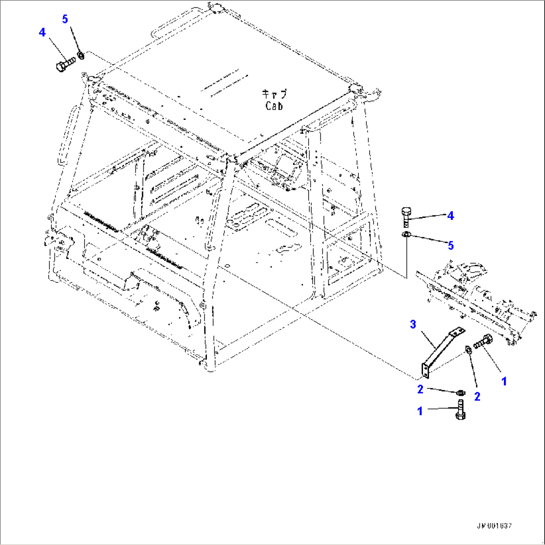 Cab, Dashboard Mounting (#10001-)