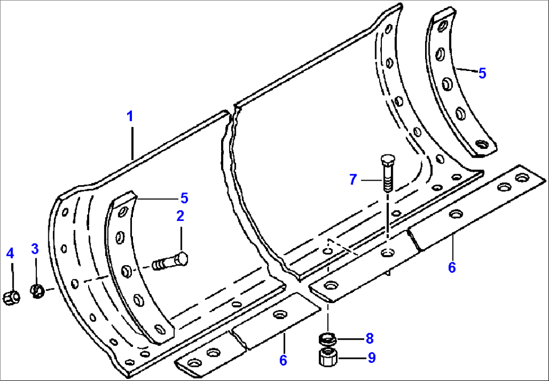 7/8 INCH MOLDBOARD 14 FOOT LONG WITH MOVEABLE CYLINDER MOUNT