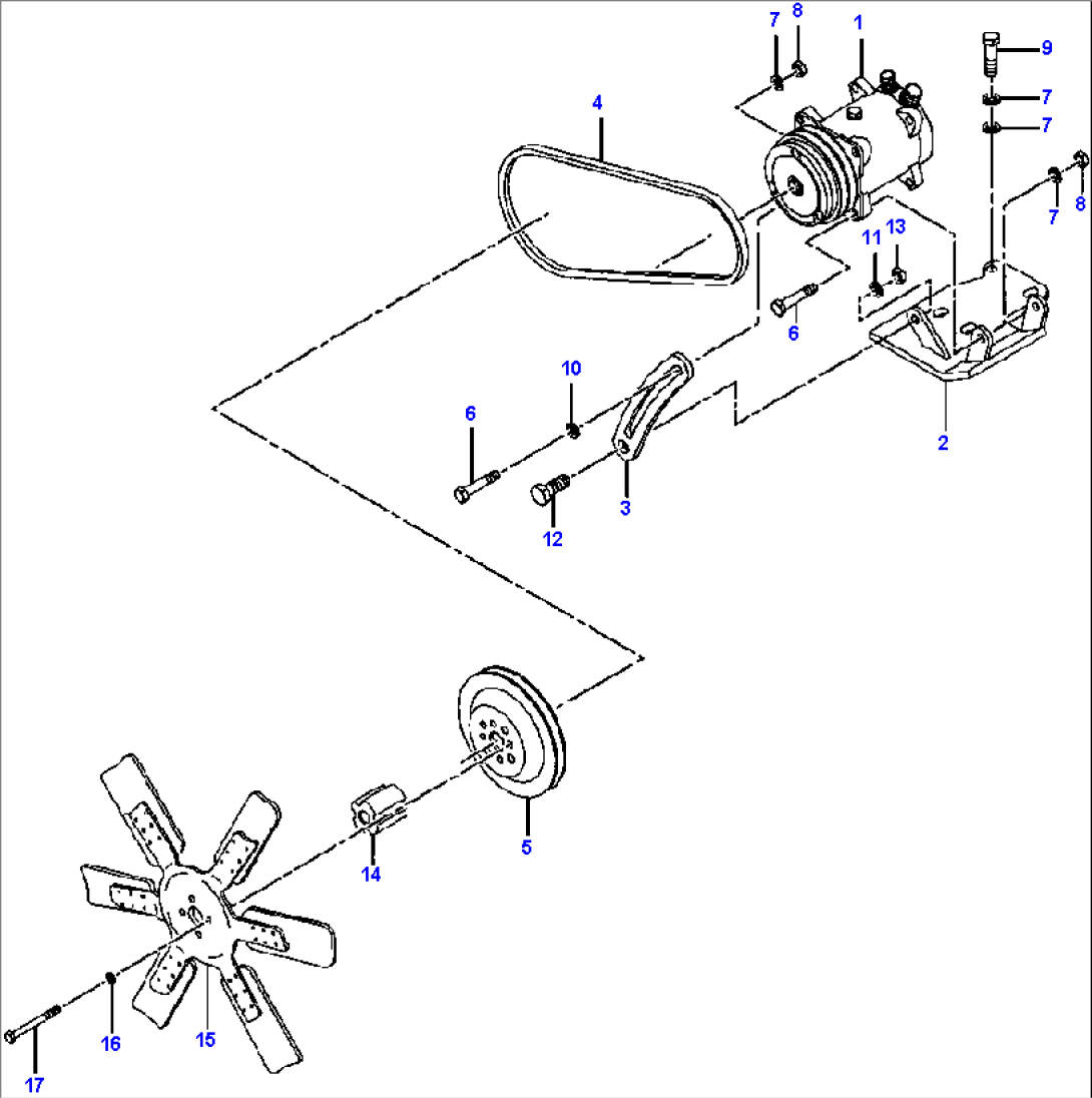 AIR CONDITIONER COMPRESSOR MOUNTING