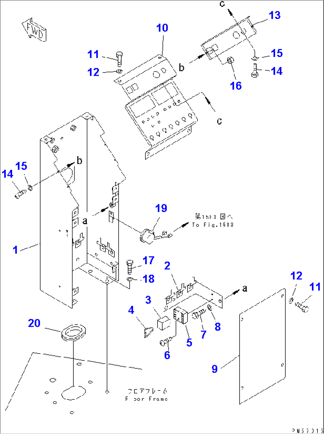 INSTRUMENT PANEL (1/2) (POST AND COVER) (WITH AUTOMATIC SPLINKLING SYSTEM)