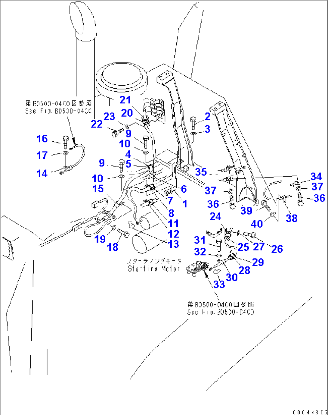 VEHICLE WIRING (ENGINE AND T/M WIRING CLAMP)