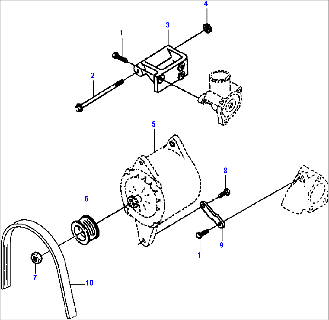 ALTERNATOR MOUNTING 80 AMP