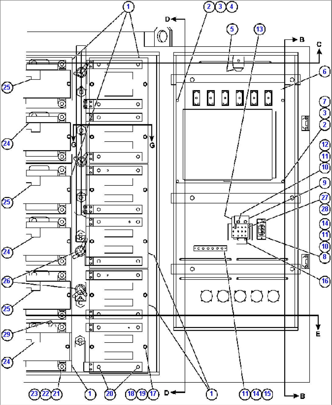 CONTROL CABINET (RIGHT FRONT)