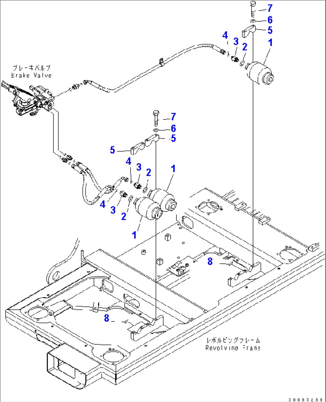 BRAKE LINE (UPPER) (BRAKE ACCUMULATOR)