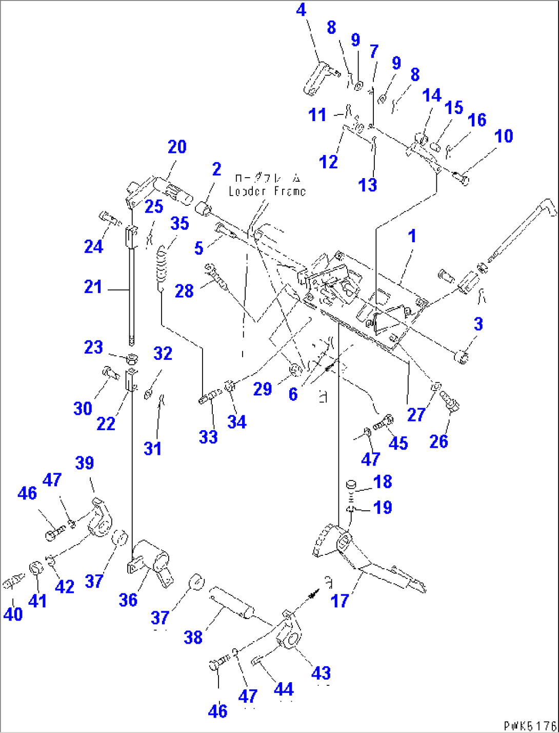 BRAKE CONTROL PEDAL (BRAKE PEDAL) (FOR MONO LEVER STEERING)