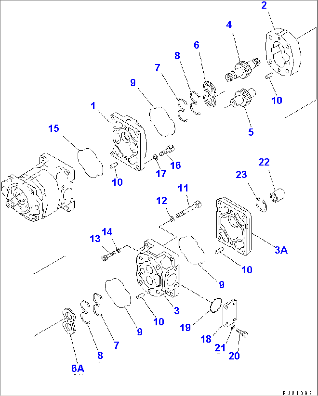 STEERING AND SWITCH PUMP (SWITCH SECTION) (INNER PARTS) (2/2)