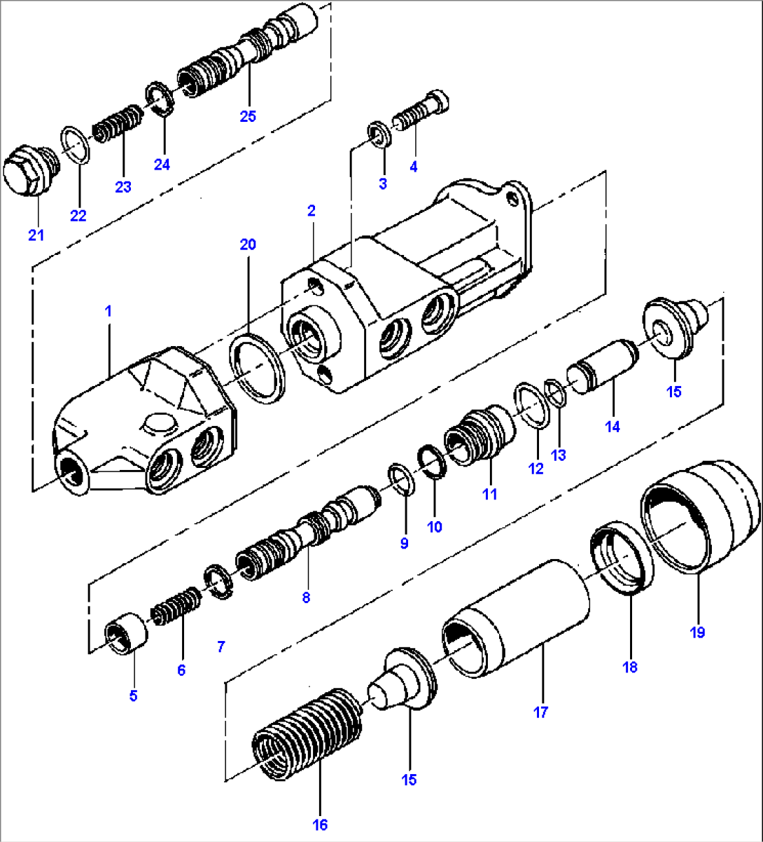 BRAKE VALVE S/N 200417 THRU 200962