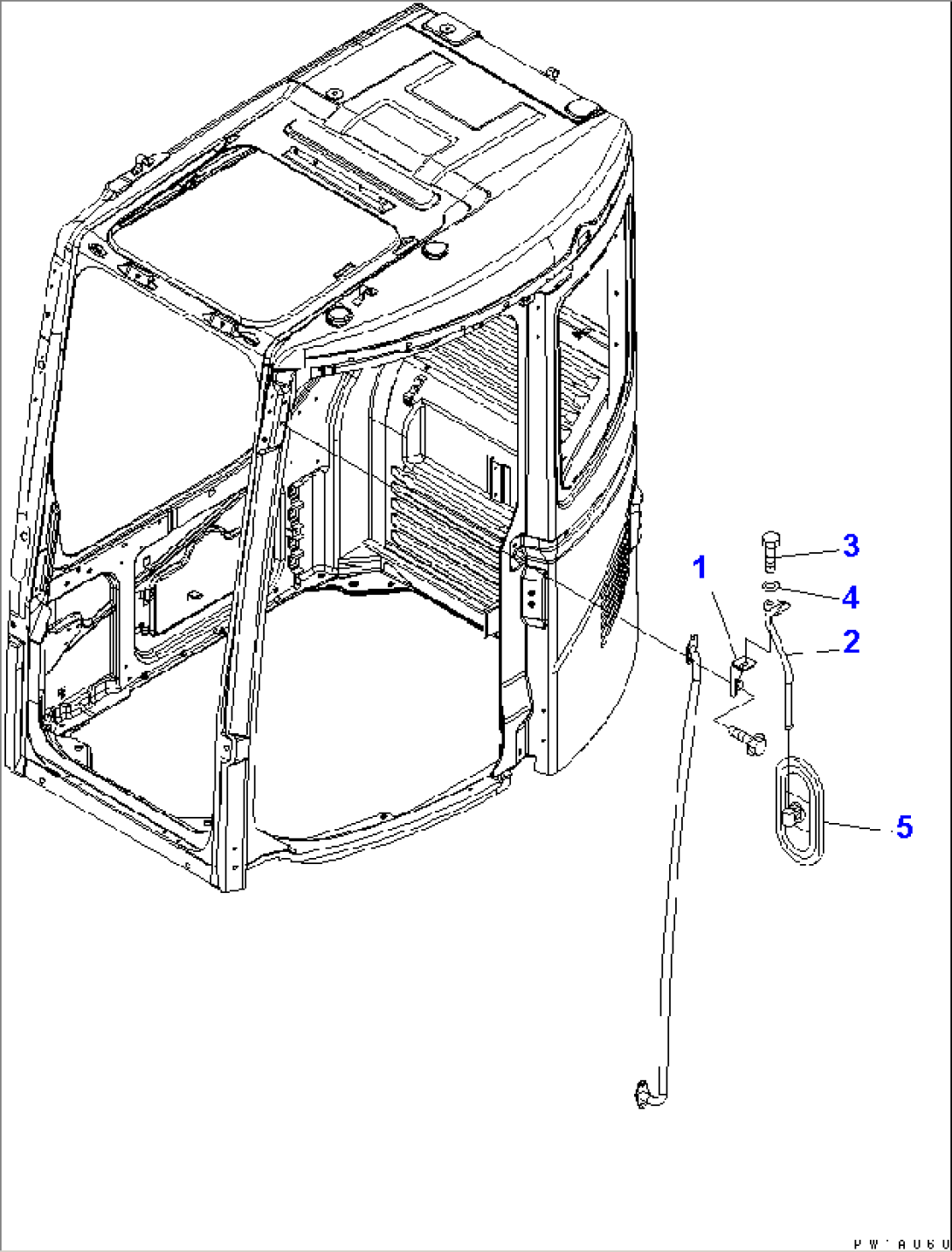 REAR VIEW MIRROR¤ L.H.(#20001-)