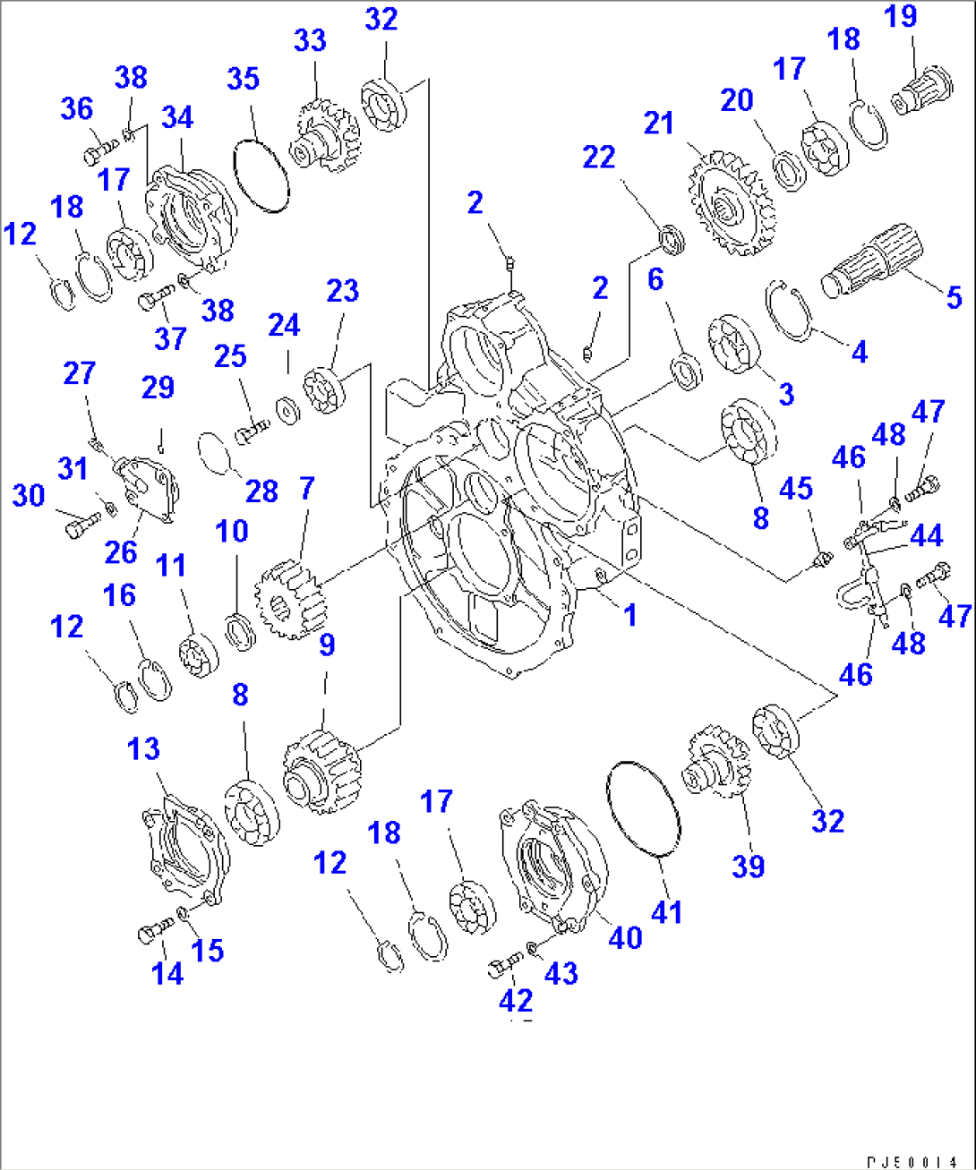 TRANSMISSION (POWER TAKE OFF)(#10001-10238)