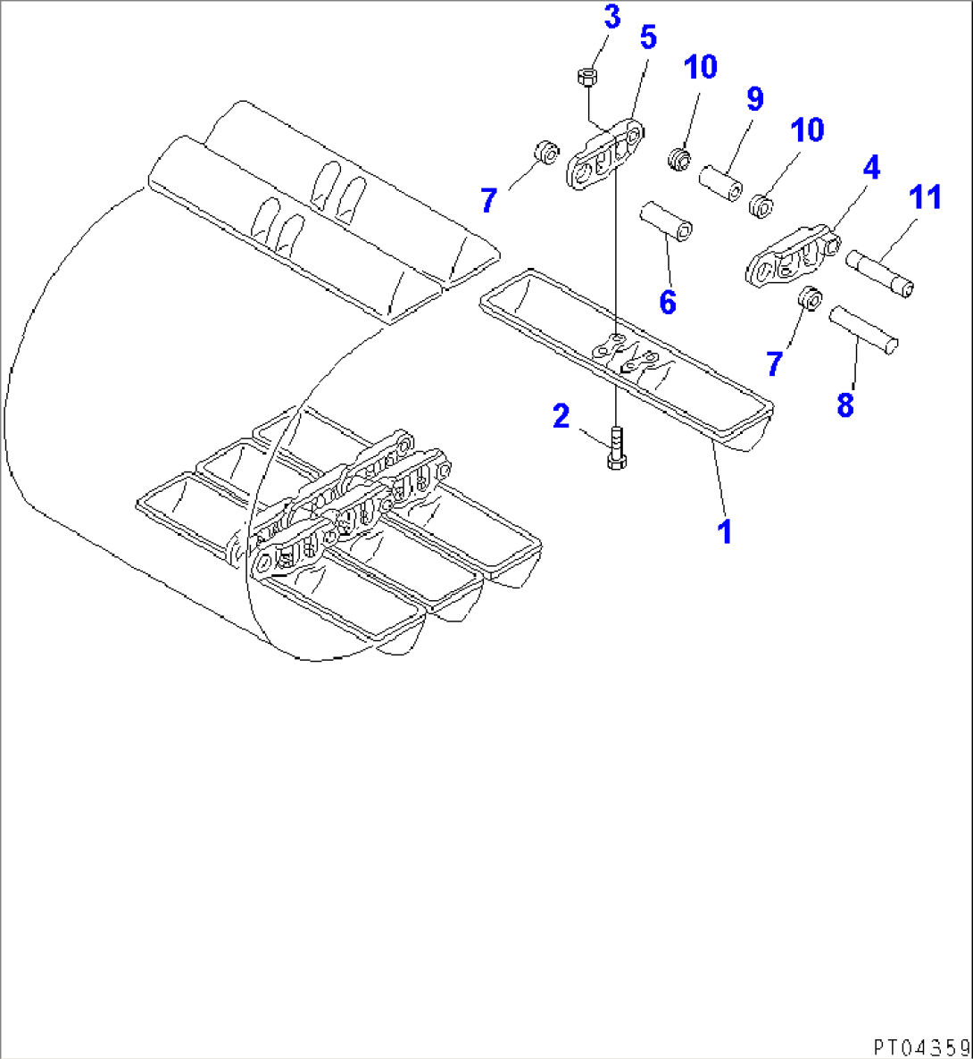 TRACK SHOE (SWAMP TYPE)