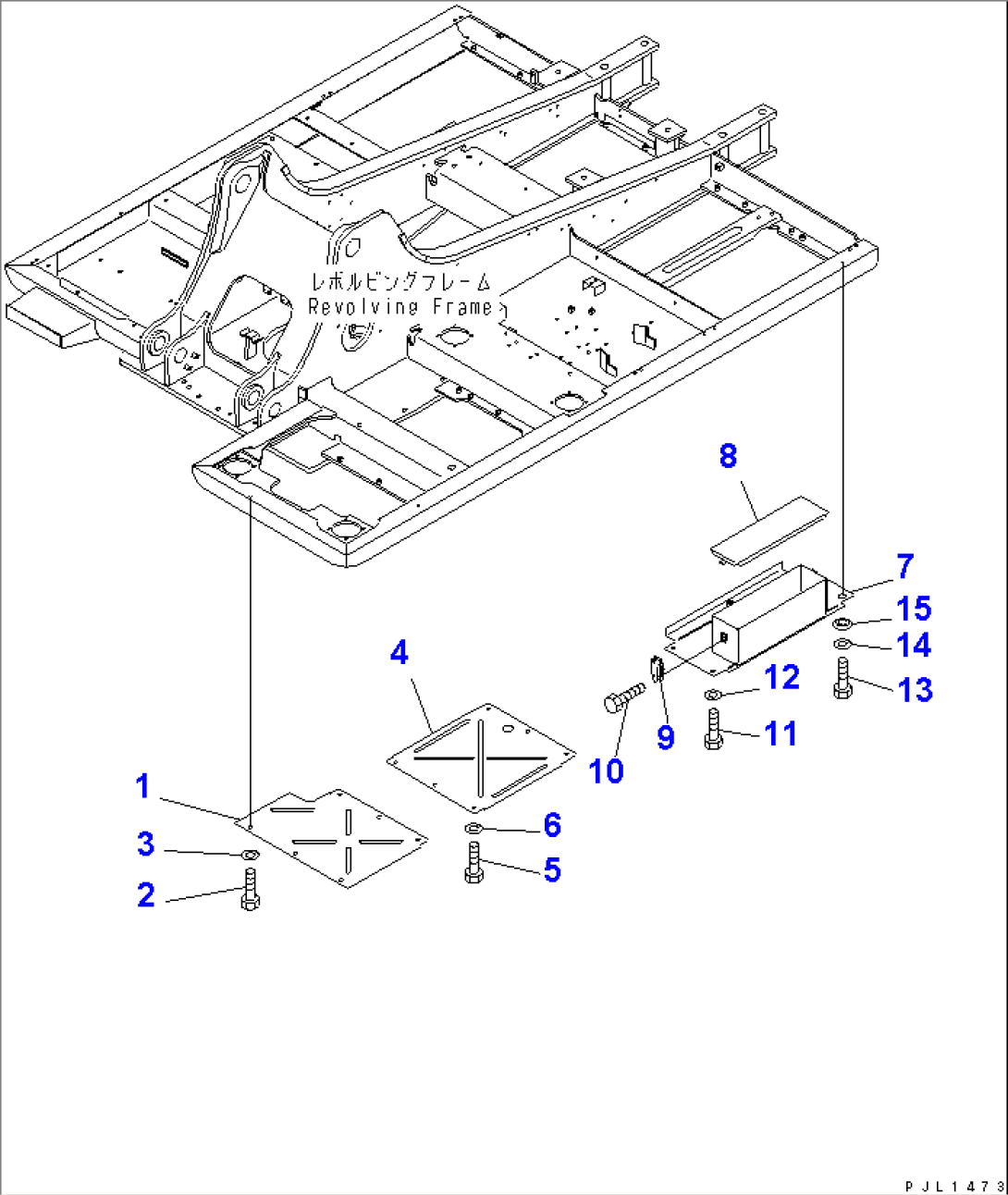 UNDER COVER (REVOLVING FRAME) (LEFT SIDE COVER AND TOOL BOX)(#55751-55775)