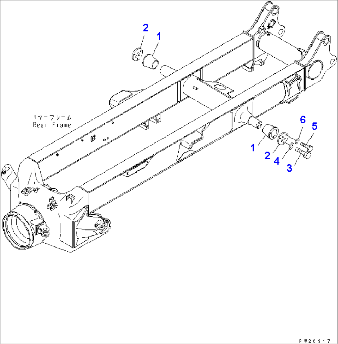 EQUALIZER BAR MOUNTING PARTS(#7001-)