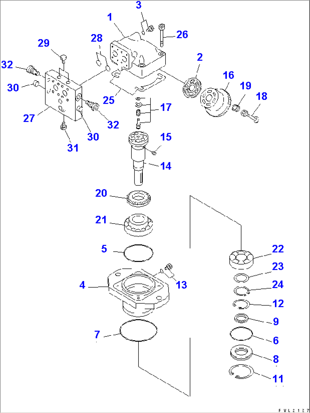 SWING MOTOR(#K30135-)