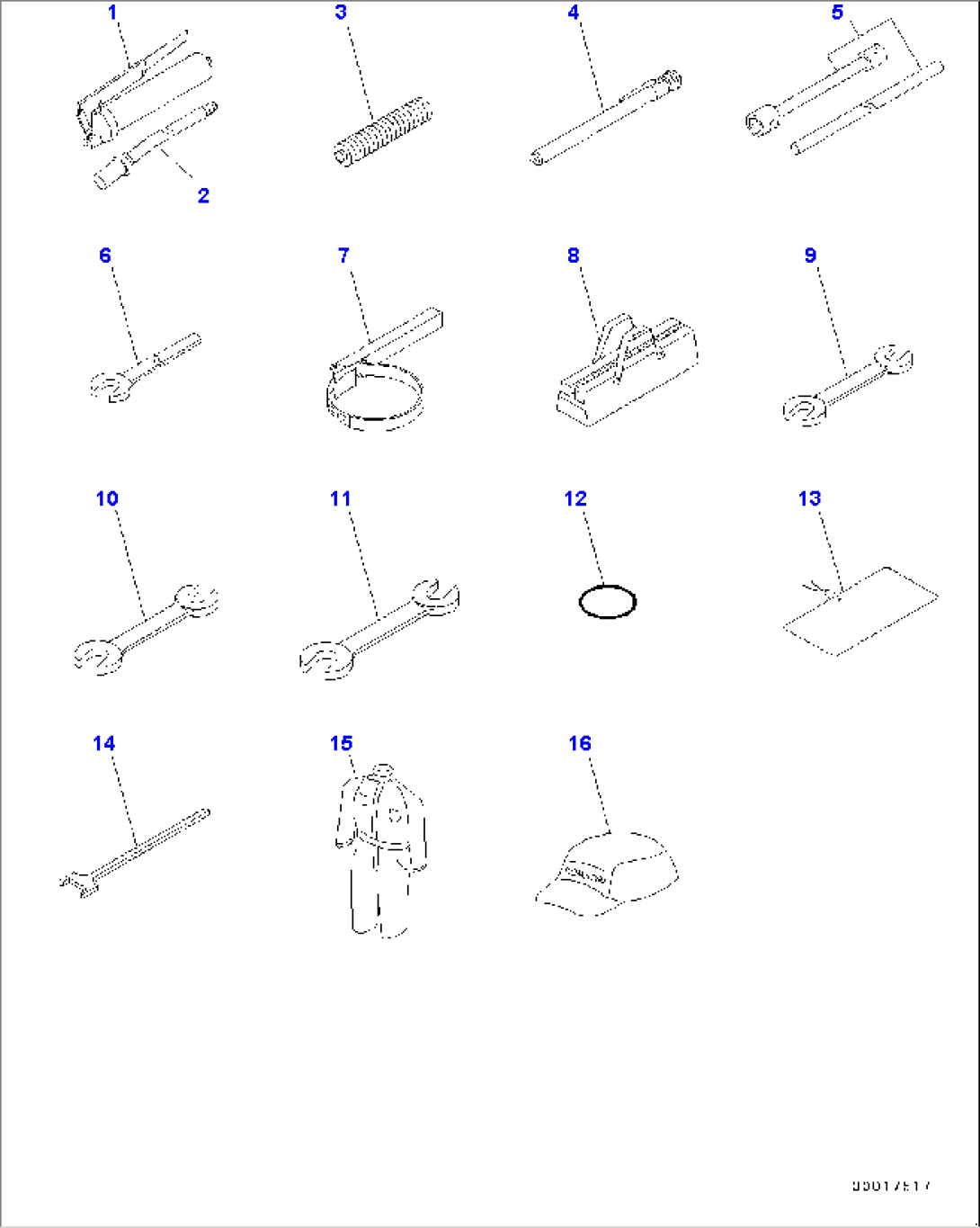 General Tool Set, Cap and Overall (#75116-77144)