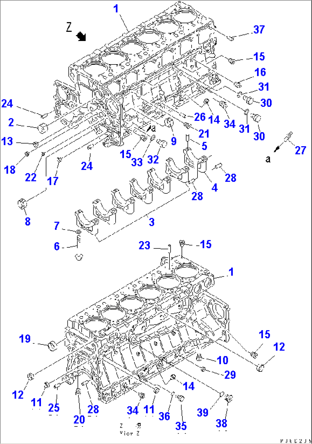 CYLINDER BLOCK (1/2) (FOR FRONT ENGINE)(#23933-26083)