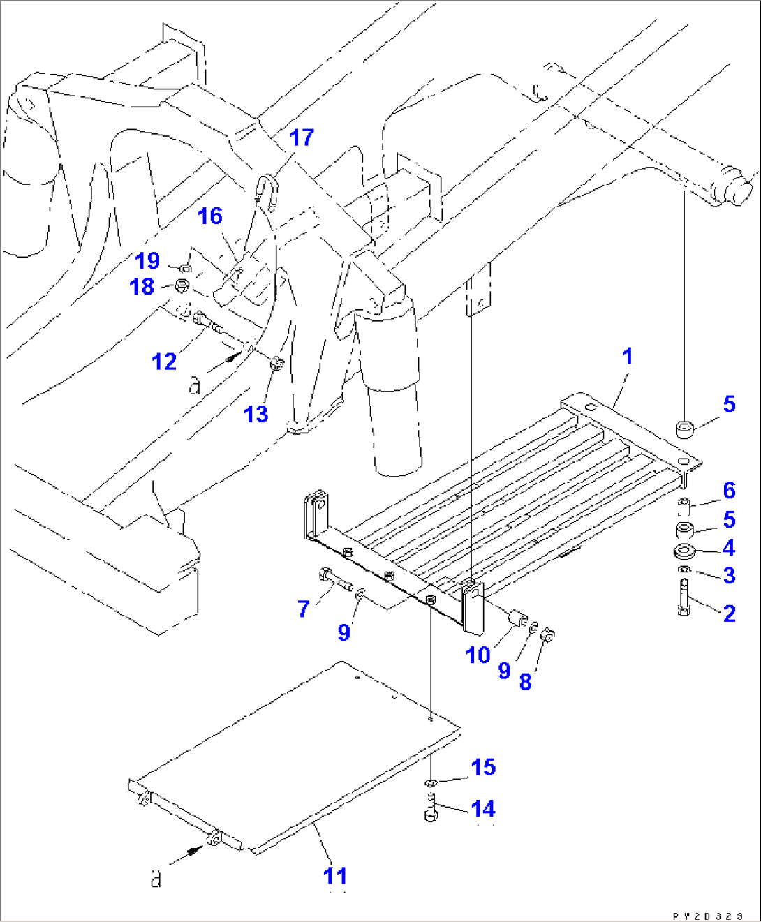 TRANSMISSION UNDER GUARD (4WD SPEC.)(#6001-)