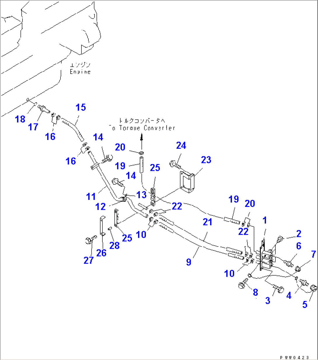 FUEL PIPING (FUEL QUICK FILL LINE)