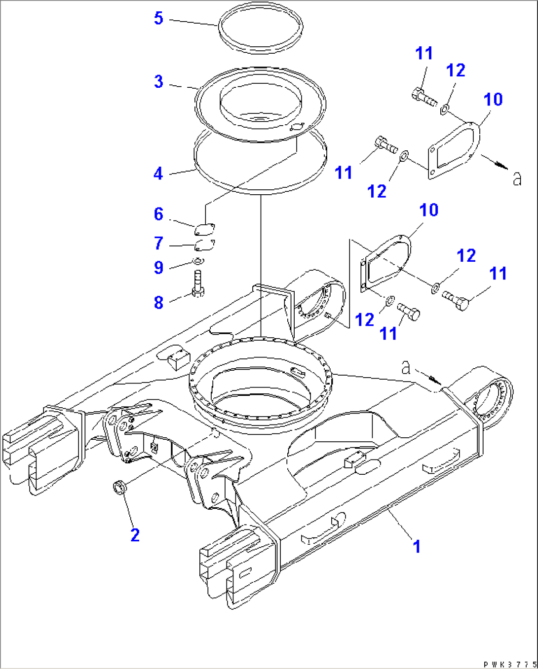 TRACK FRAME (FOR BLADE)(#5001-)