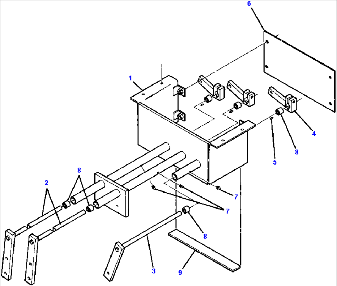 STEERING & ENGINE CONTROL LEVER SUPPORT