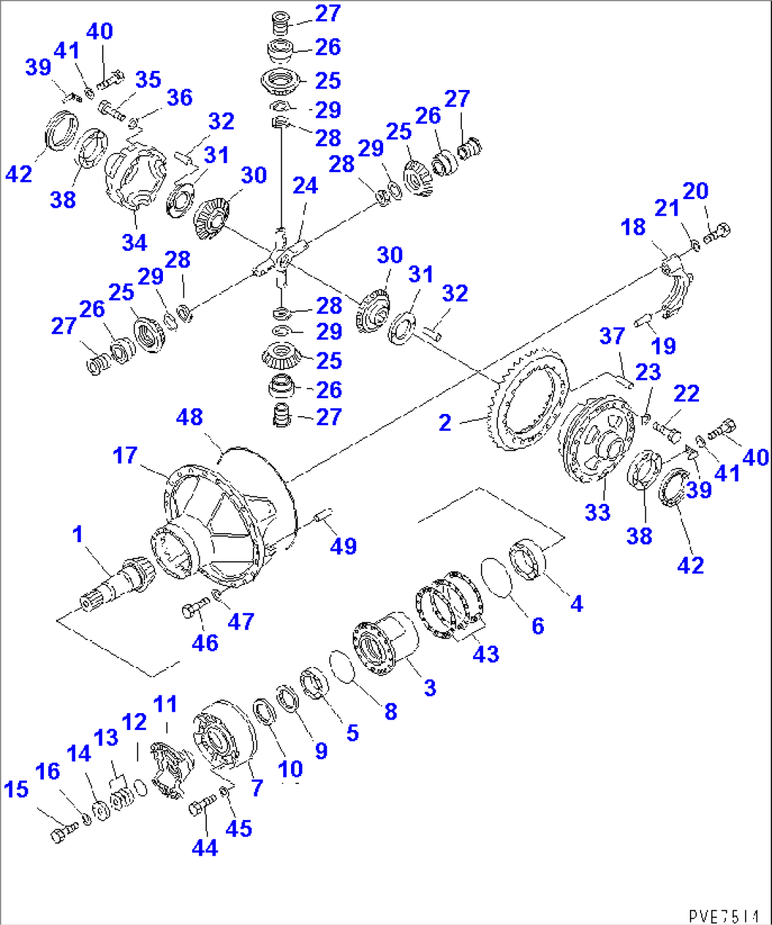 REAR AXLE (REAR DIFFERENTIAL)