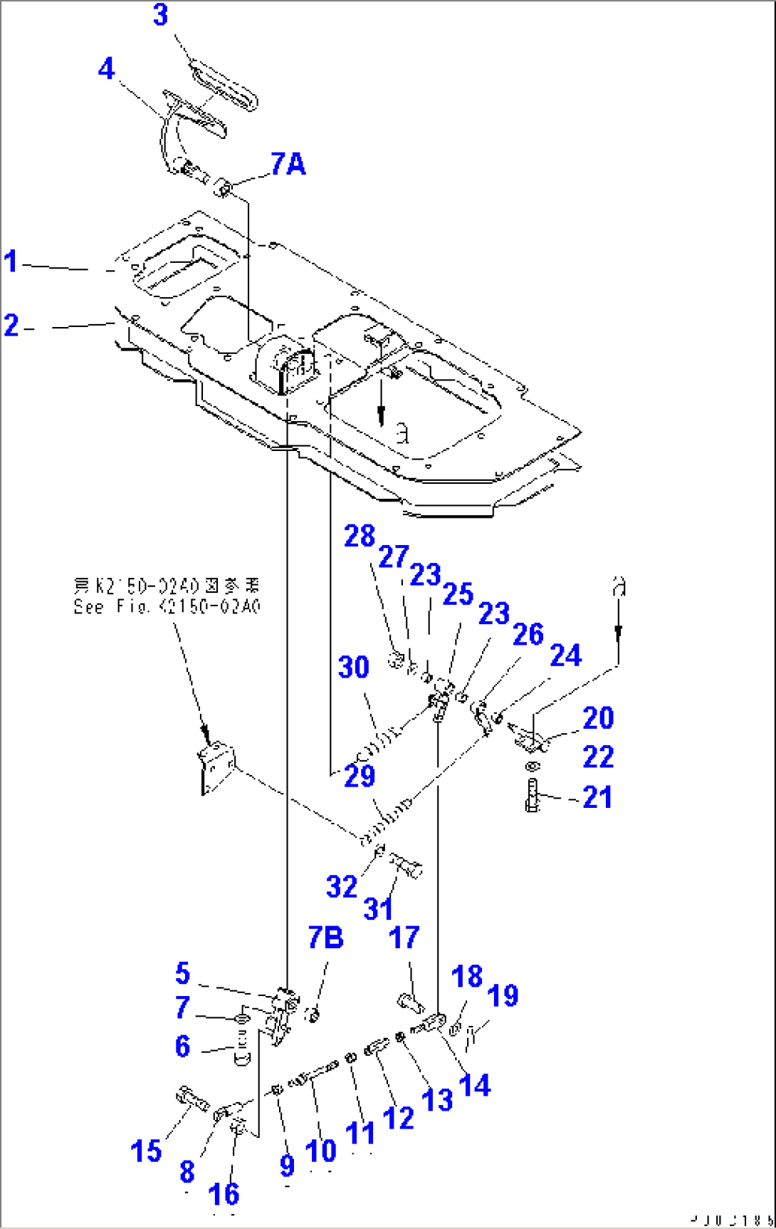 CENTER FLOOR (BRAKE PEDAL 1/2)