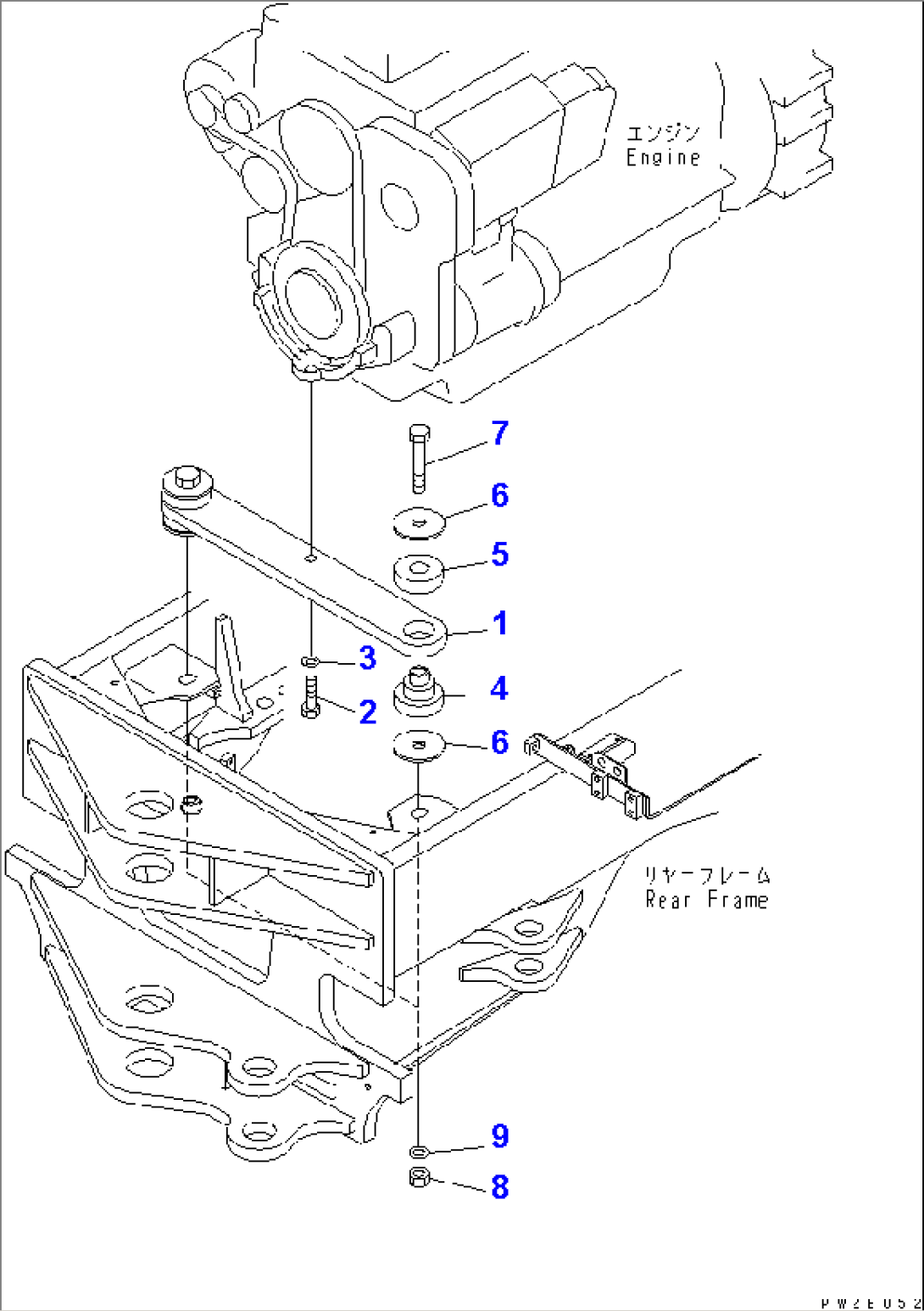 ENGINE MOUNTING PARTS