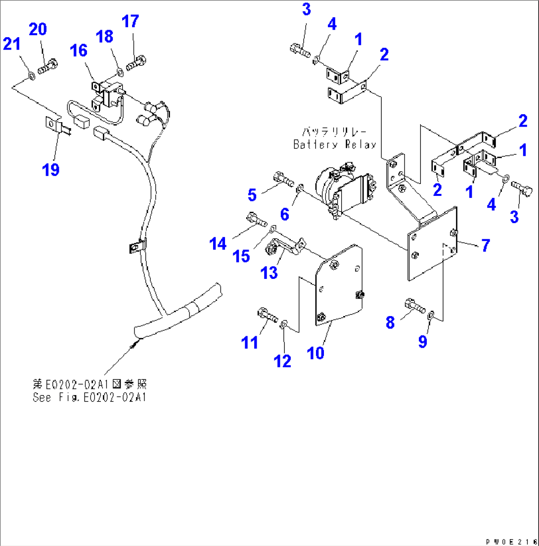 WIRING HARNESS (MOUNT BRACKET) (FOR EMERGENCY STEERING LESS)(#60001-61100)