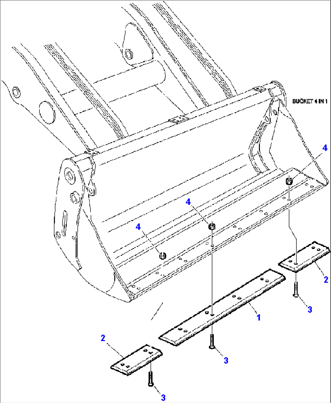 FIG. T7215-01A0 BLADE FOR BUCKET - 4 IN 1