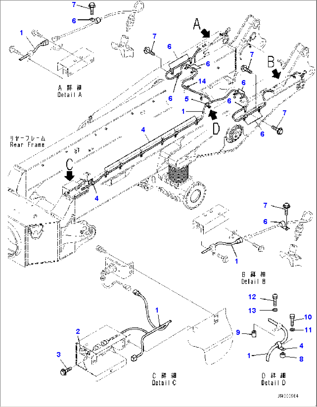 Payload Meter Unit, Rear Wiring Harness (#7316-)