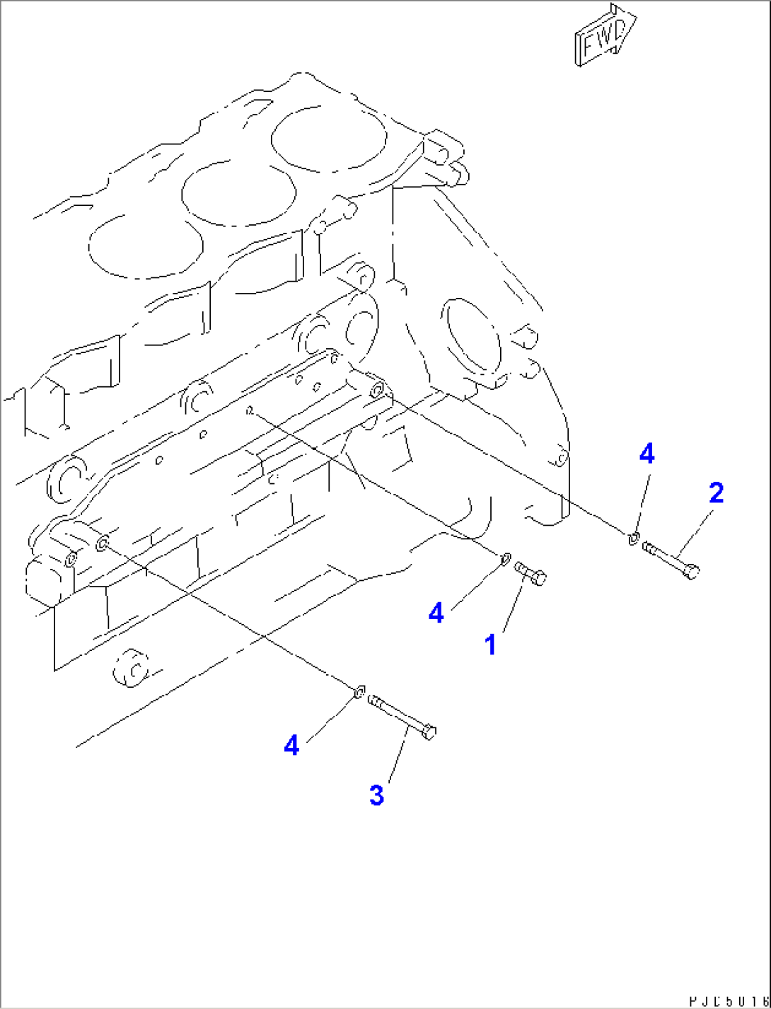 OIL COOLER MOUNTING PARTS(#75758-)