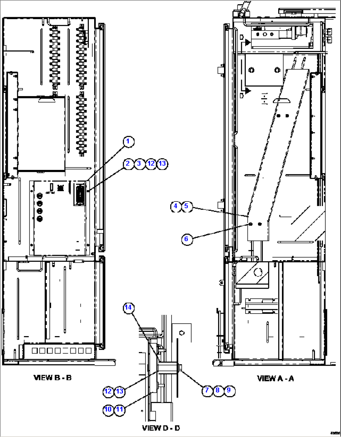 CTRL CABINET - LEFT COMPARTMENT 2/2 58E-43-00021