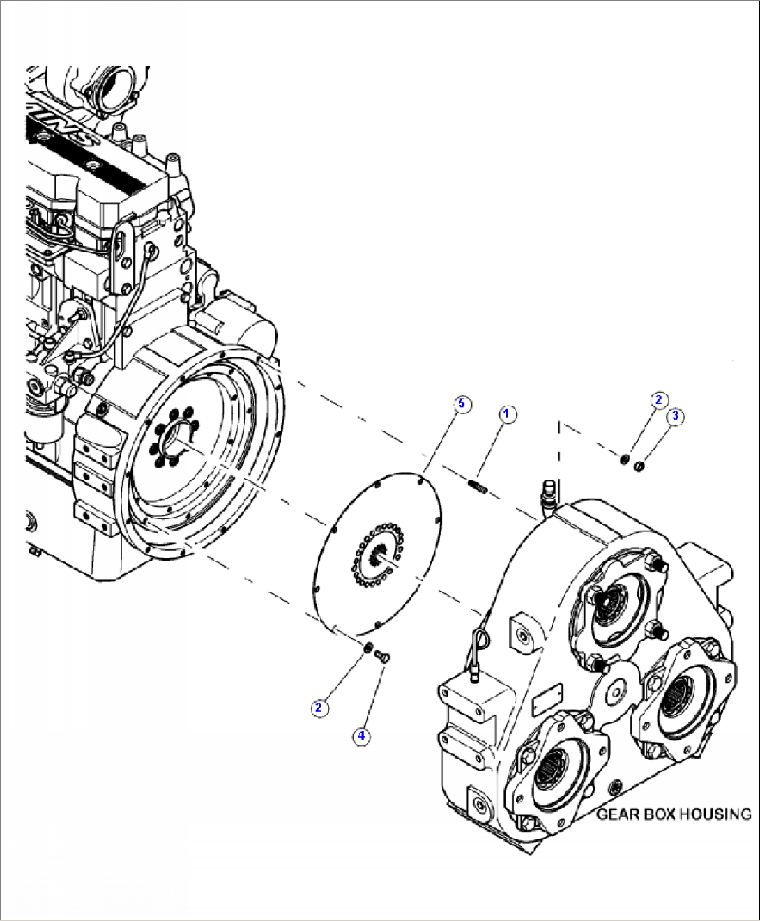 H0241-01A0 TRIPLE PUMP DRIVE GEAR BOX MOUNTING