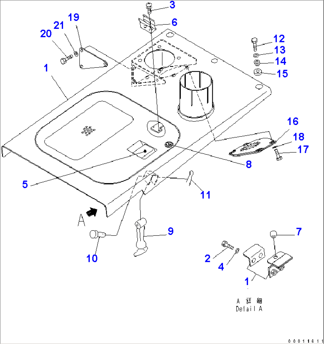 ENGINE HOOD (WITH PRECLEANER)