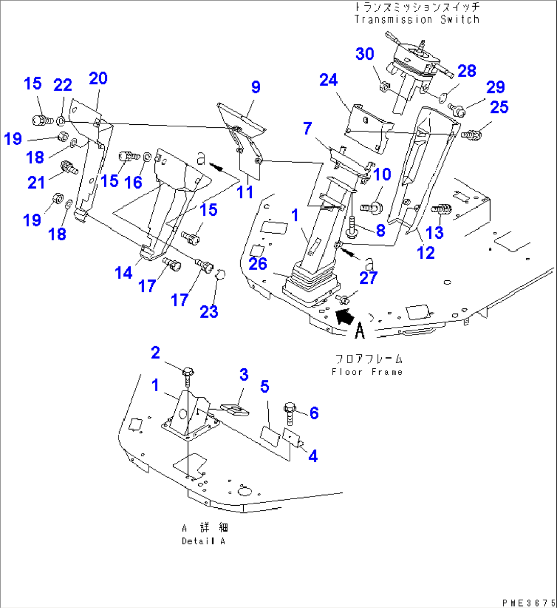 FLOOR (DASHBOARD) (EU SPEC.)(#53001-54094)