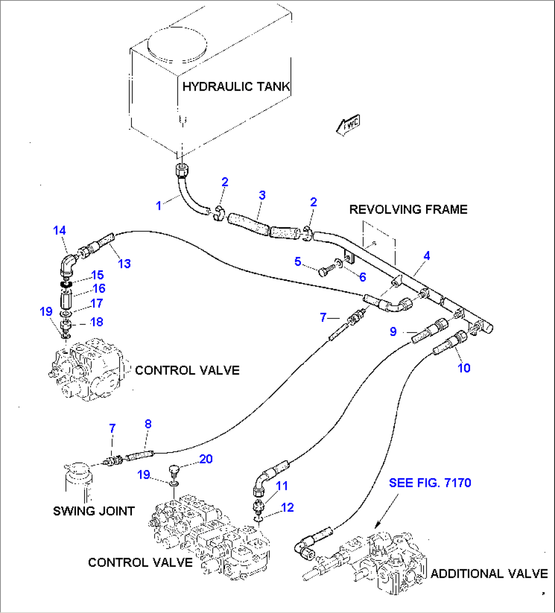 HYDRAULIC PIPING (RETURN LINE)