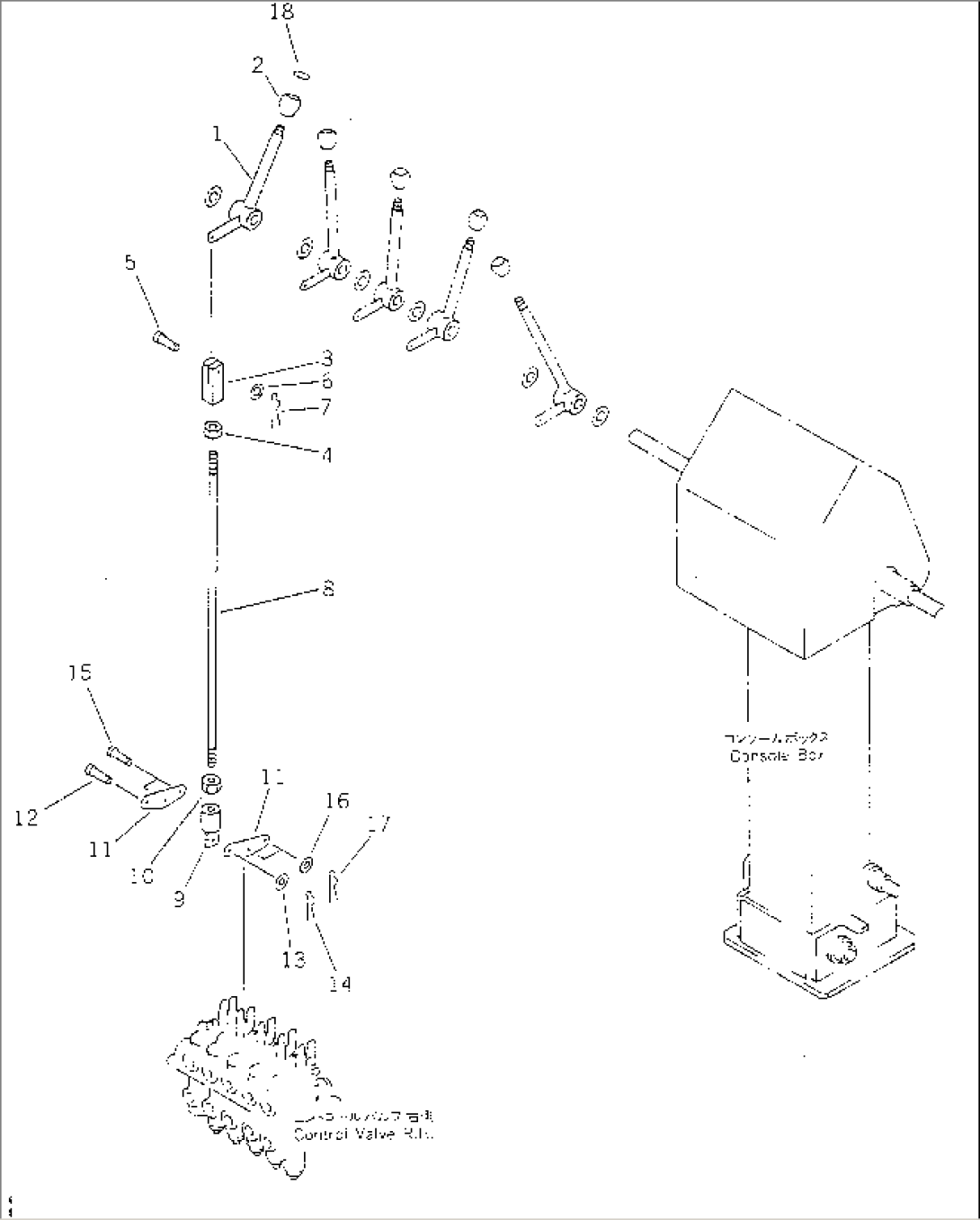 HYDRAULIC CONTROL LEVER (FOR FRONT BLADE)