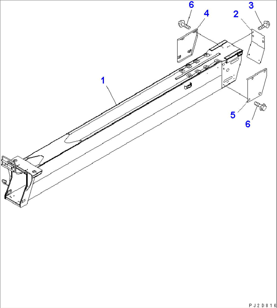 BOOM (2ND BOOM) (WITH 3RD WINCH)(#10301-)