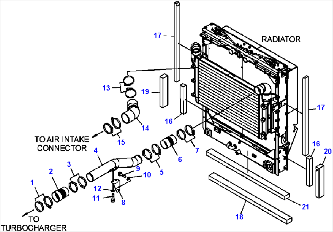 C0300-01A0 RADIATOR AFTERCOOLER PIPING