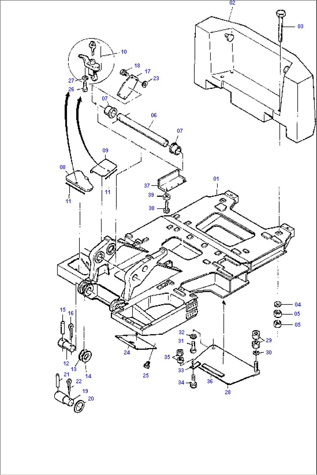 Platform with Counterweight