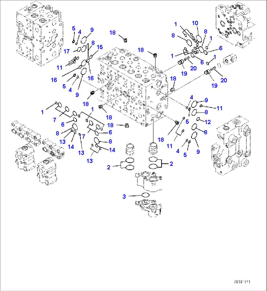 Control Valve, Inner Parts (4/26) (#90156-)