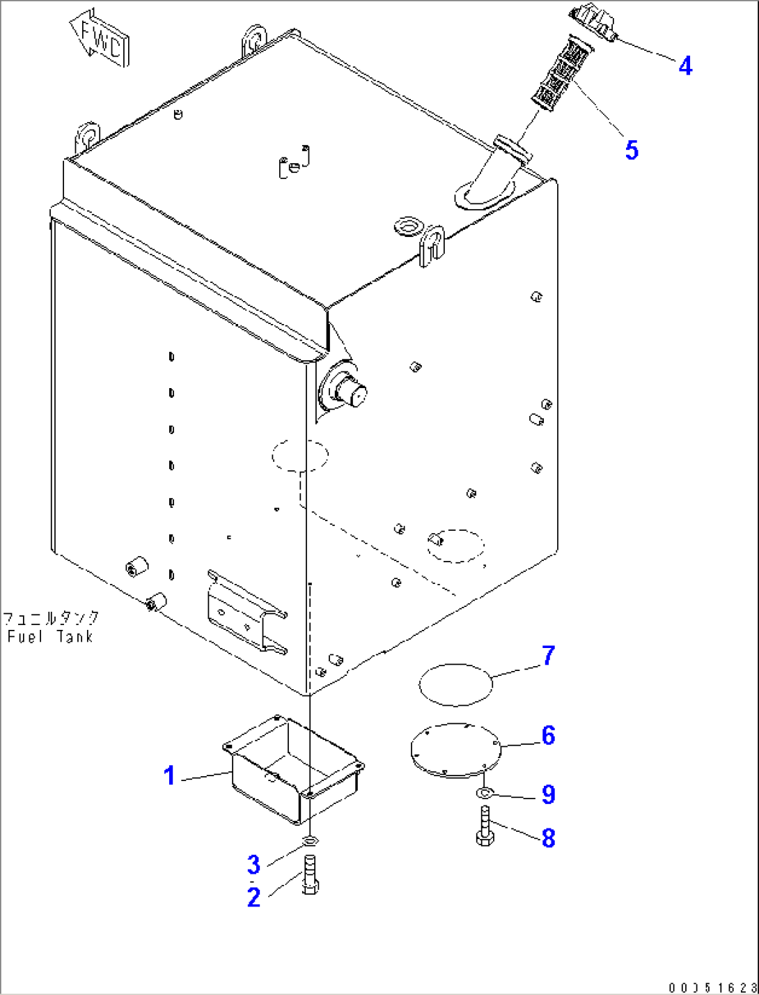 FUEL TANK (TANK) (2/2) (WITH VANDALISM PROTECTION)(#7169-)