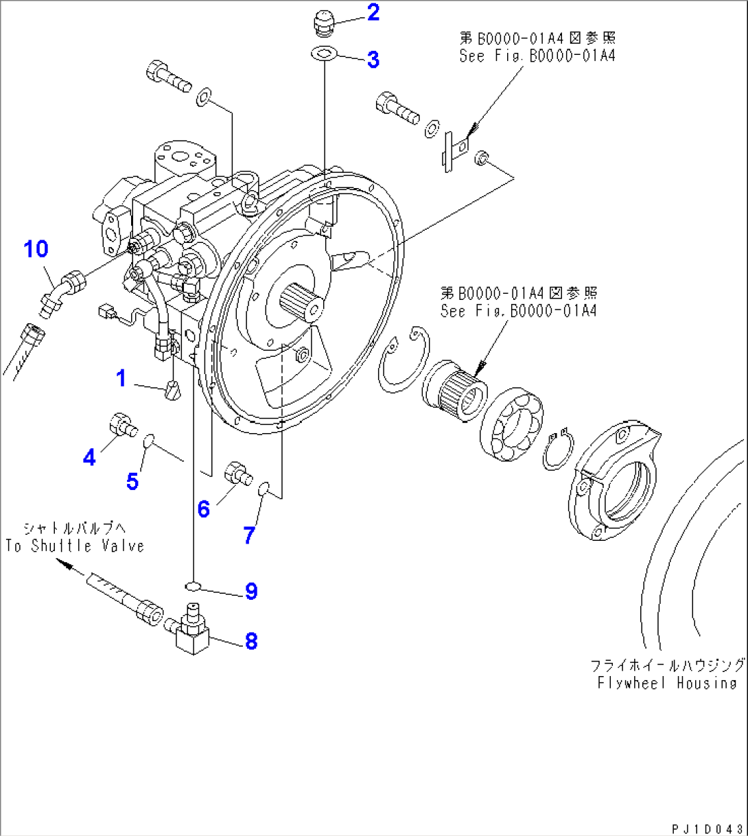 MAIN PUMP (PUMP¤ FILLER AND COUPLING)(#65055-)