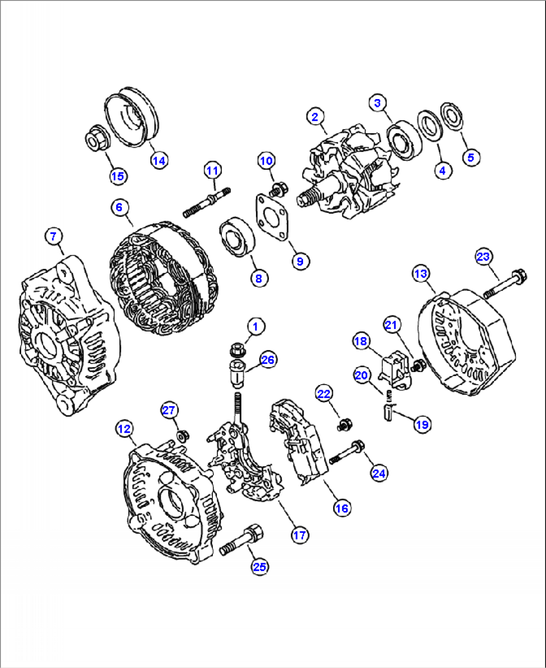 A0010-01A02 ALTERNATOR WITH AIR CONDITION