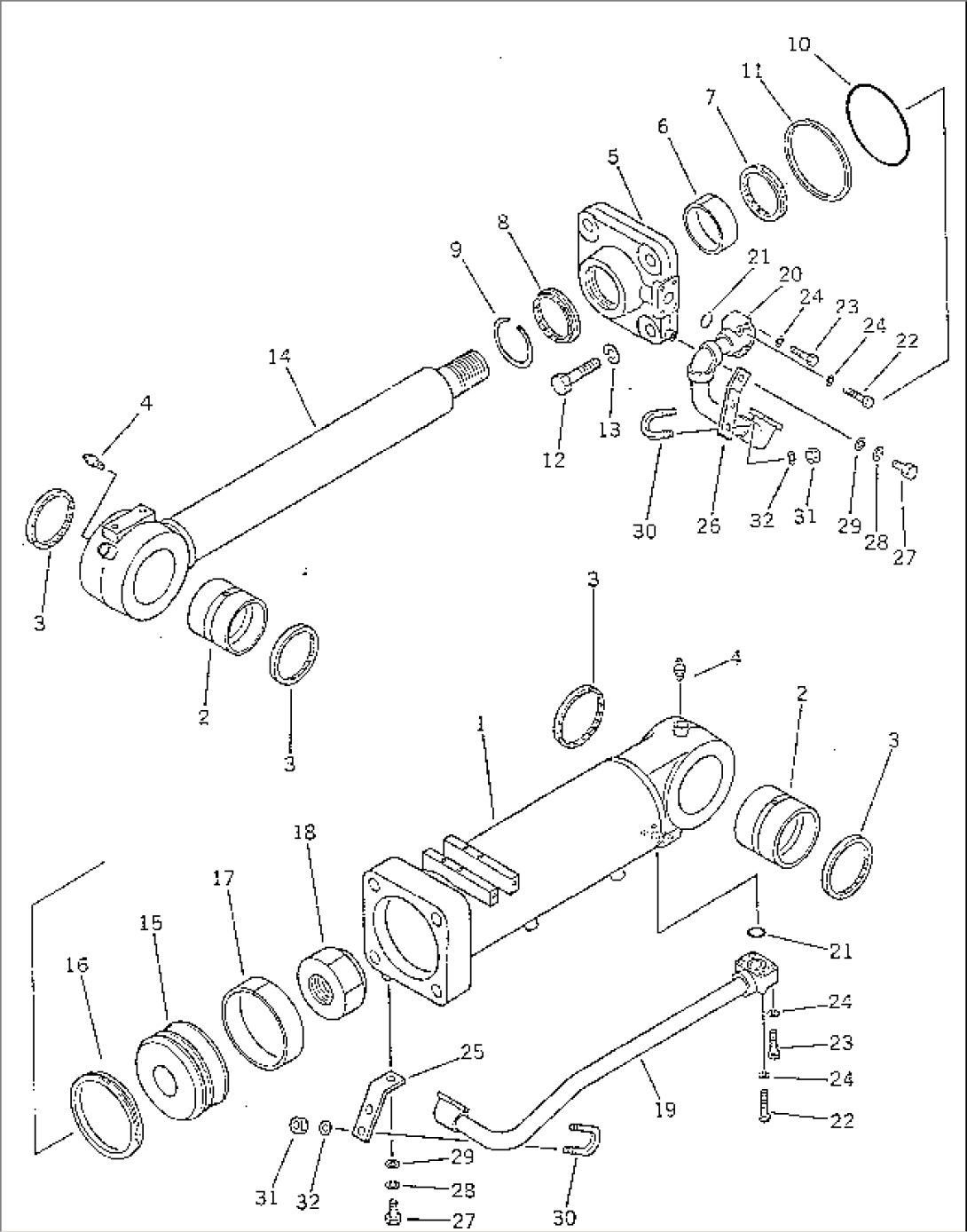 BUCKET DUMP CYLINDER(#1001-1781)