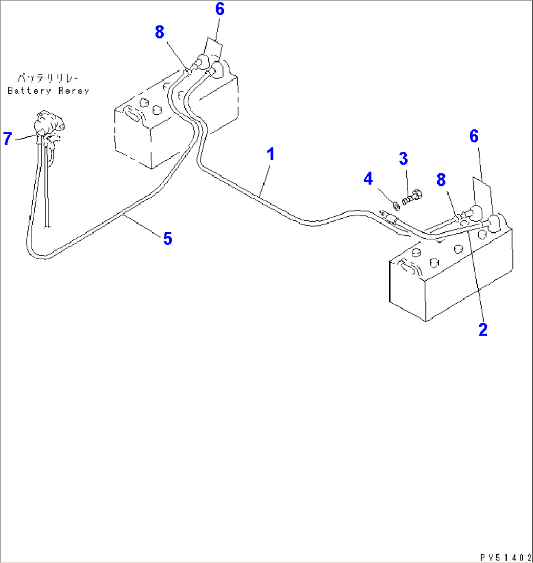 ELECTRICAL SYSTEM (BATTERY LINE)(#11001-11086)