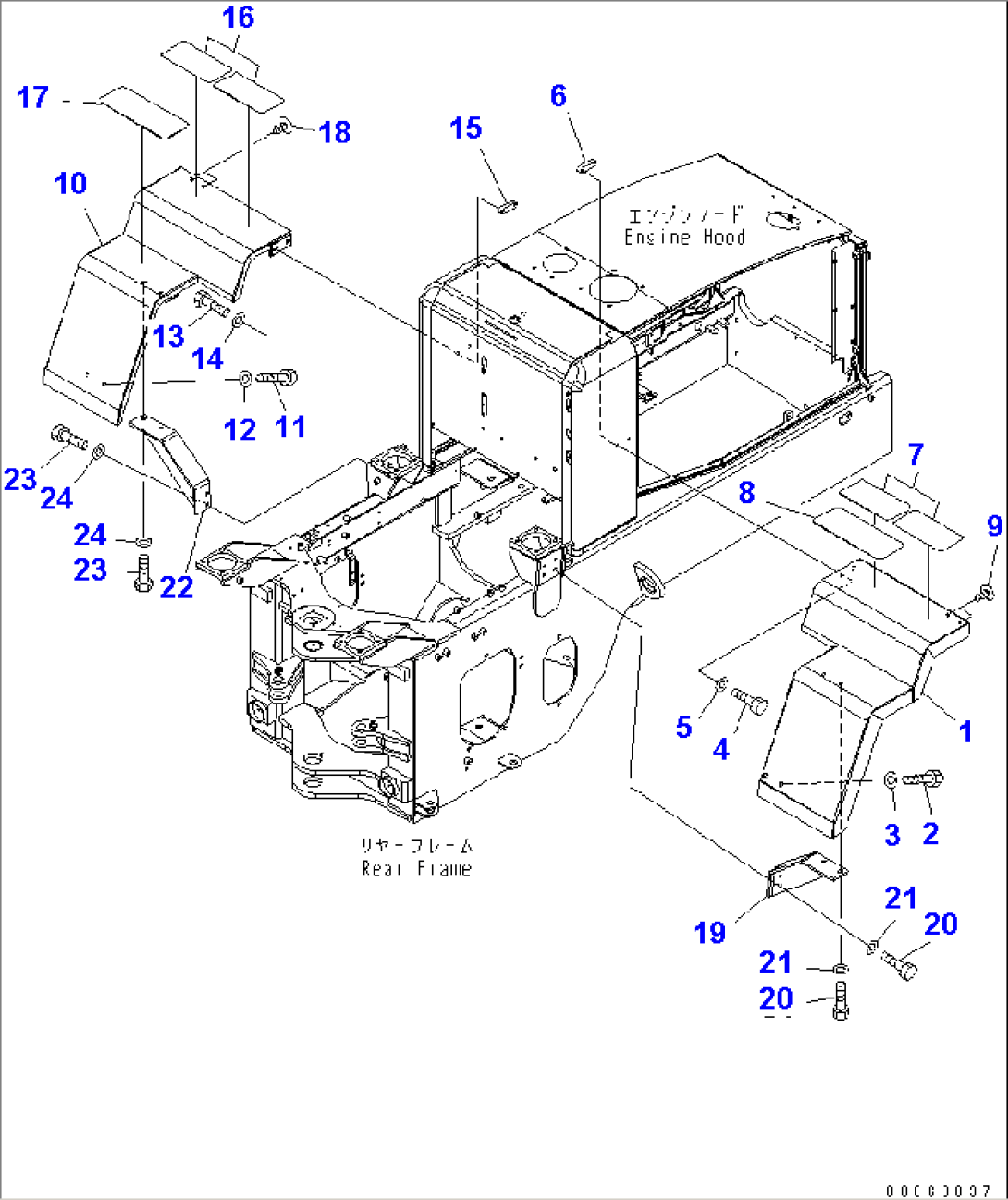 REAR FENDER(#72208-)