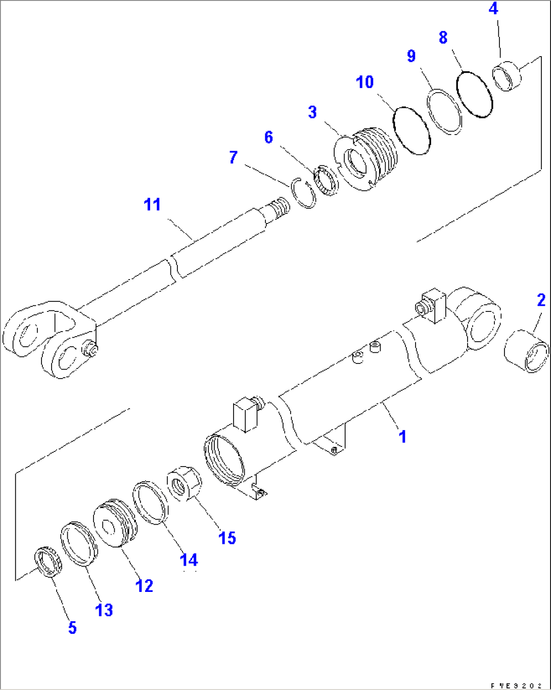 DUMP CYLINDER (FOR PARALLEL LINK)