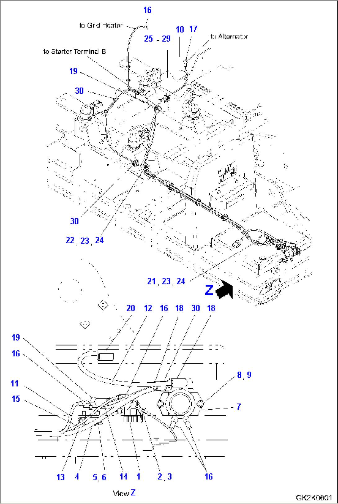 WIRING (STARTING HARNESS)