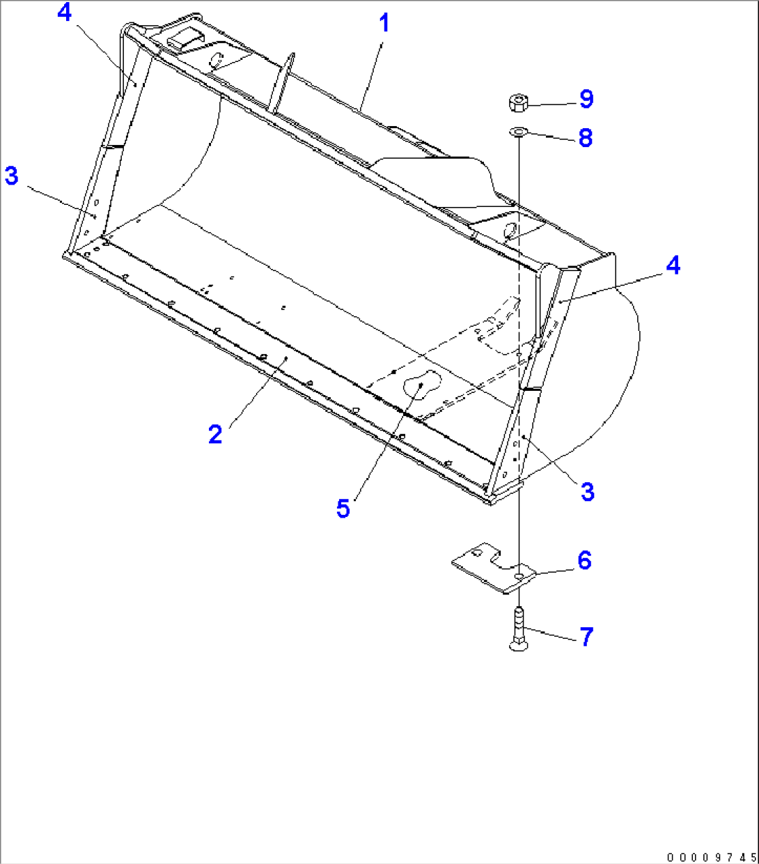 BUCKET 2.7M3 (FOR HI LIFT)